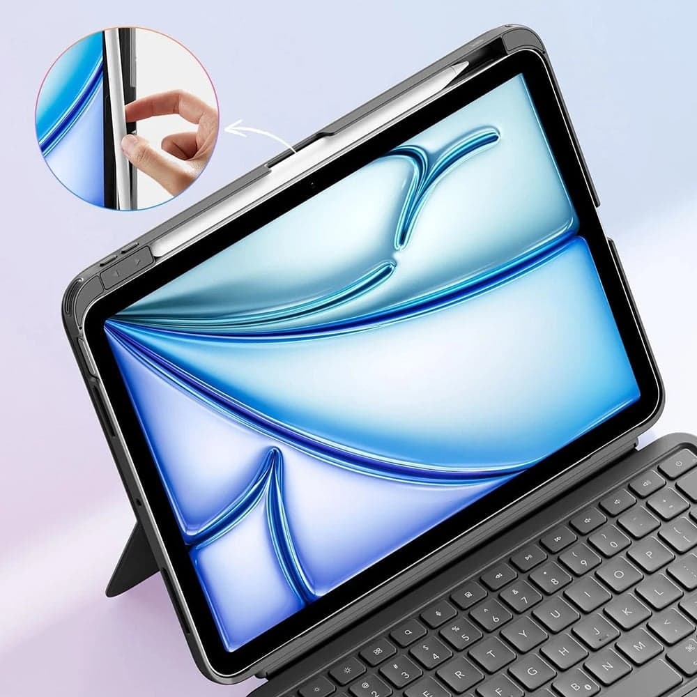 ESR - Flex Keyboard Case - iPad Air 4 (2020) / Air 5 (2022) / Air 11 (2024) / Air 11 (2025) - Dark Gray 6