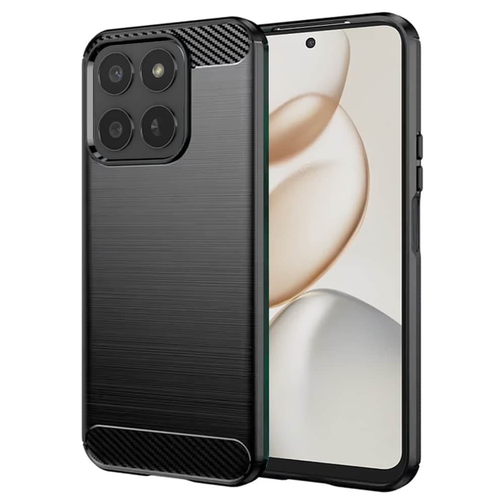 Techsuit Carbon Silicone - θήκη για Honor 400 Smart - Μαύρο