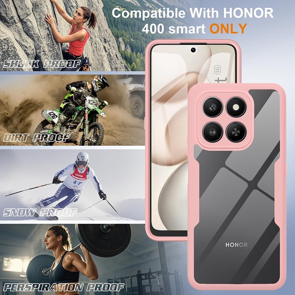 Techsuit ColorVerse 360 - θήκη για Honor 400 Smart / 4G X7d - Ροζ 6