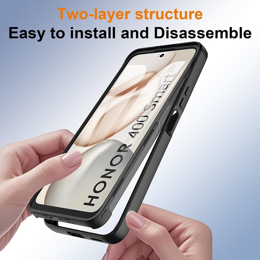 Techsuit ColorVerse 360 Series - θήκη για Honor 400 Smart - Μαύρο 6