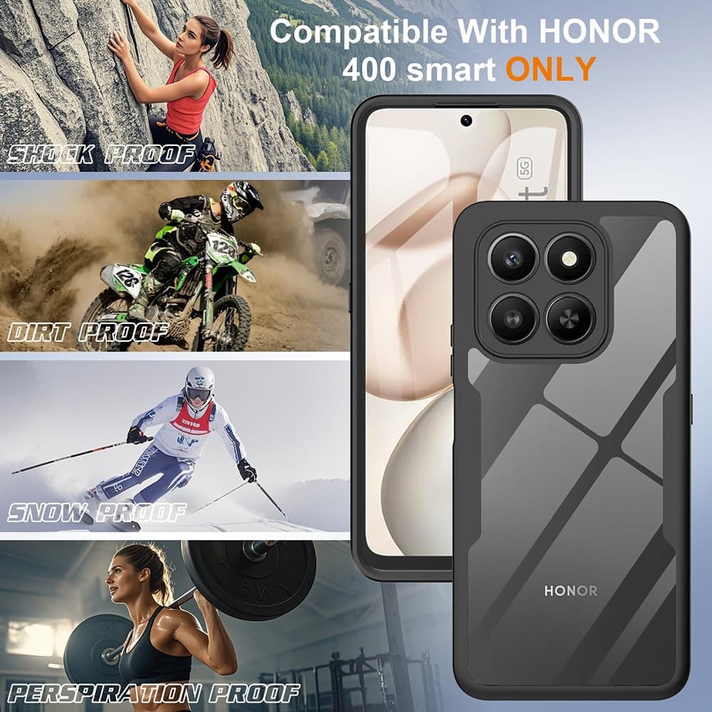 Techsuit ColorVerse 360 Series - θήκη για Honor 400 Smart - Μαύρο 3