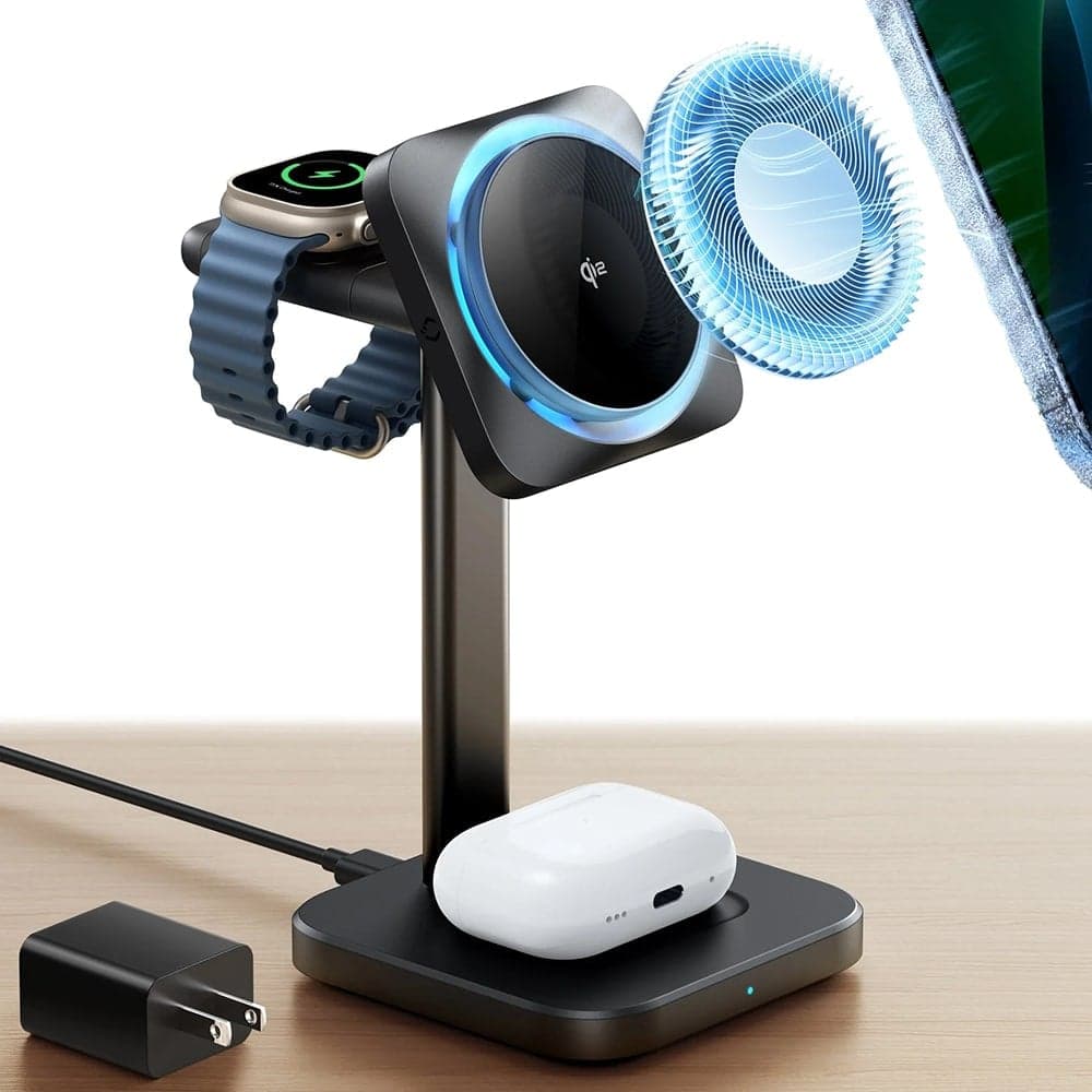 ESR - Cryoboost Charging Station (2c5880861) - για Apple Devices, With Adapter, Detachable Watch Charger, Qi2.2, 35w - Black 2