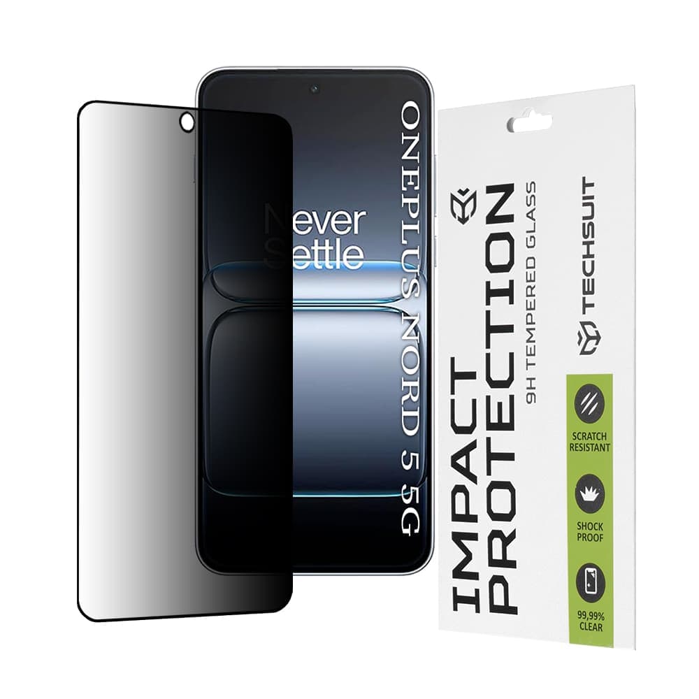 Techsuit - 111d Προστατευτική Full Glue - Oneplus Nord 5 - Μαύρο