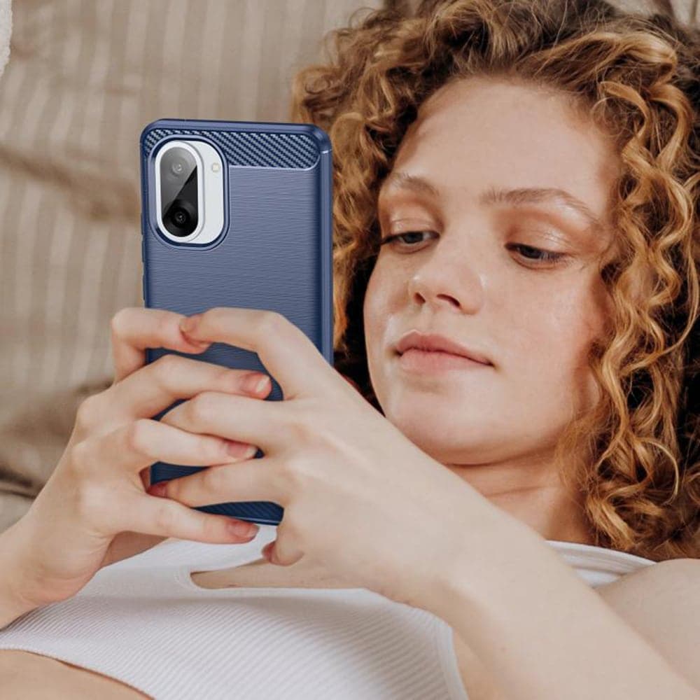 Techsuit Carbon Silicone - θήκη για Oneplus Nord CE5 - Μπλε 6