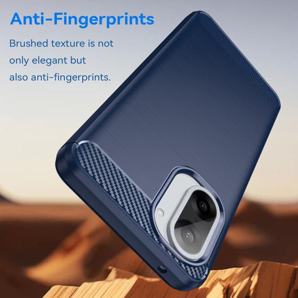 Techsuit Carbon Silicone - θήκη για Oneplus Nord CE5 - Μπλε 4
