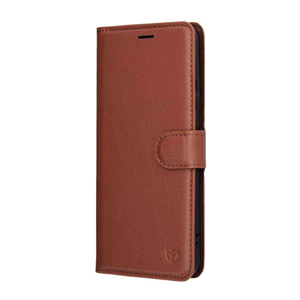 Techsuit Leather Folio - θήκη για Motorola Moto G86 - Καφέ 4