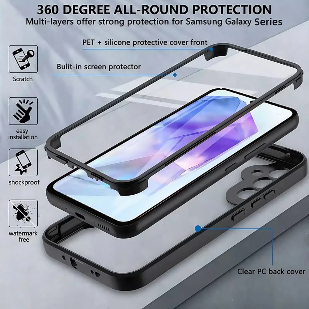 Techsuit ColorVerse 360 Series - θήκη για Xiaomi 15T Pro - Μαύρο 6