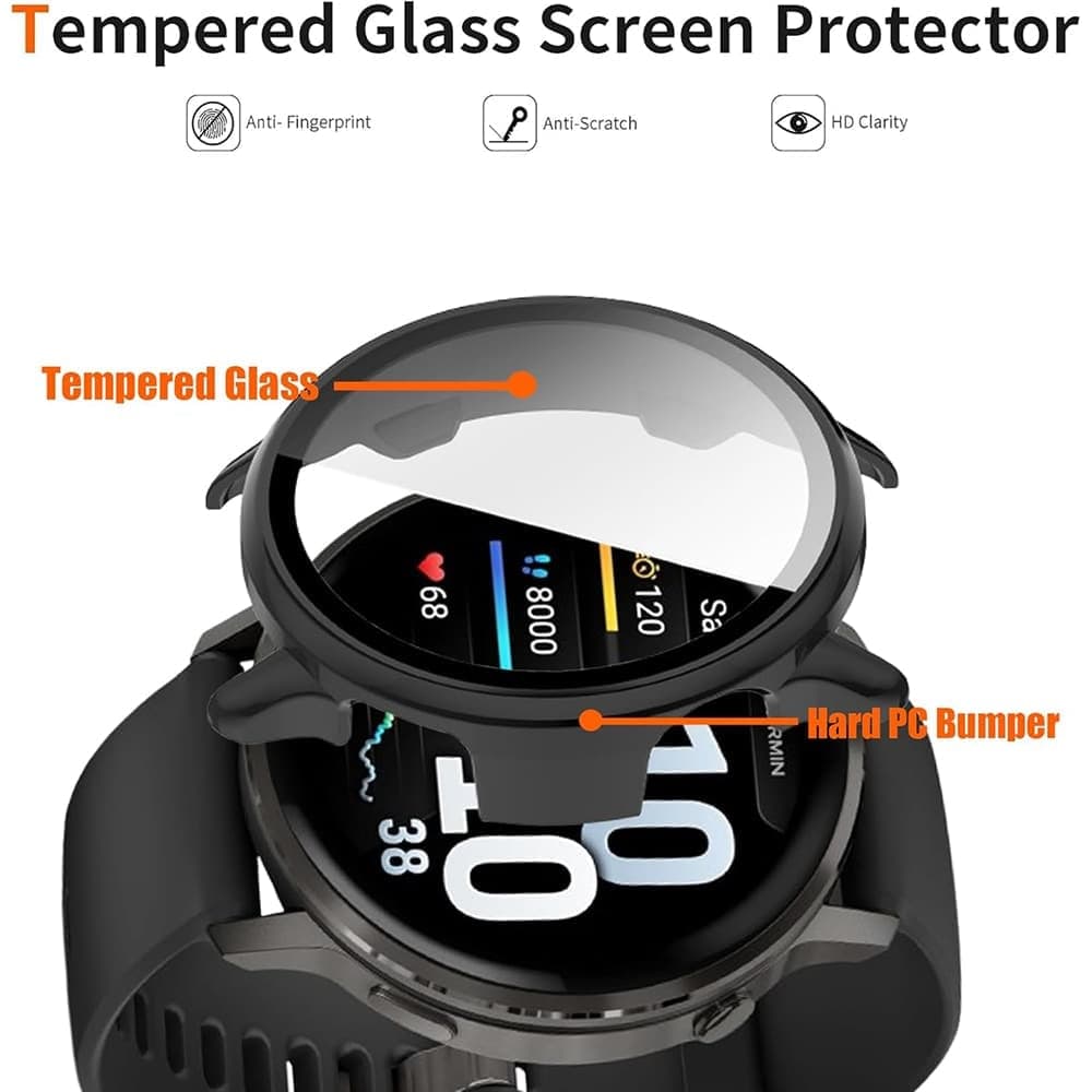 Techsuit - Defense360 Pro + Προστατευτικό Οθόνης - Garmin Venu 4 41mm - Μαύρο 5