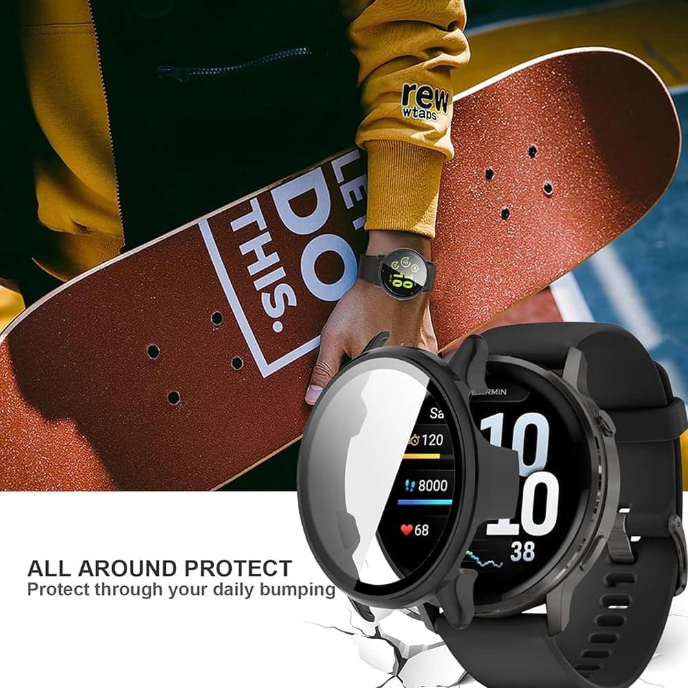 Techsuit - Defense360 Pro + Προστατευτικό Οθόνης - Garmin Venu 4 41mm - Μαύρο 6
