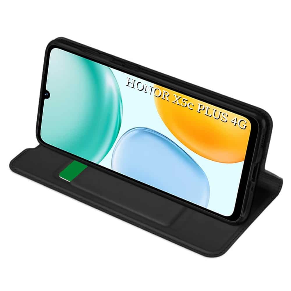 Techsuit Magskin Book - θήκη για Honor X5c Plus - Μαύρο 2