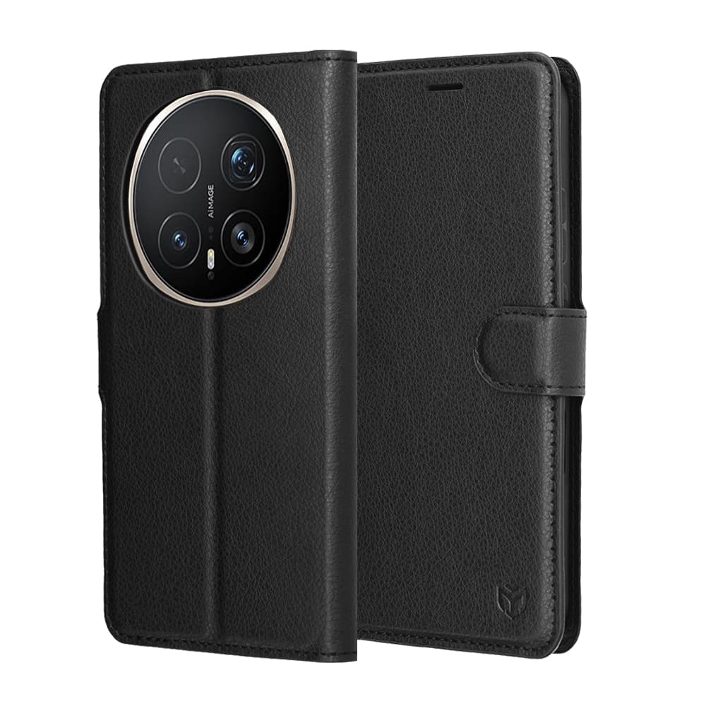 Techsuit Leather Folio - θήκη για Honor Magic8 Pro - Μαύρο