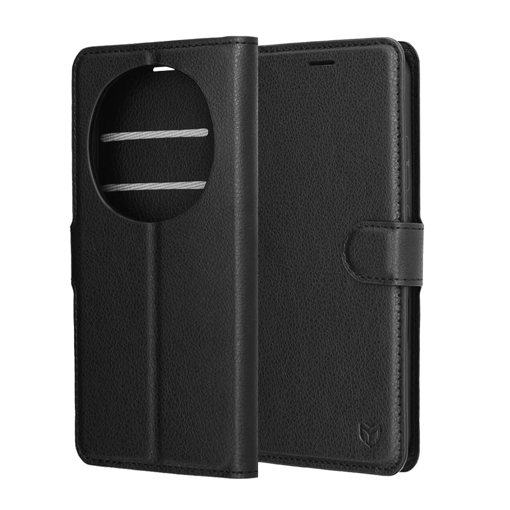 Techsuit Leather Folio - θήκη για Honor Magic8 Pro - Μαύρο 6