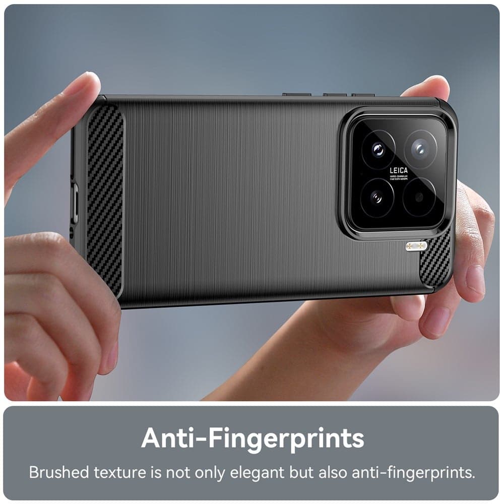 Techsuit Carbon Silicone - θήκη για Oppo A6 Pro 4G - Μαύρο 5