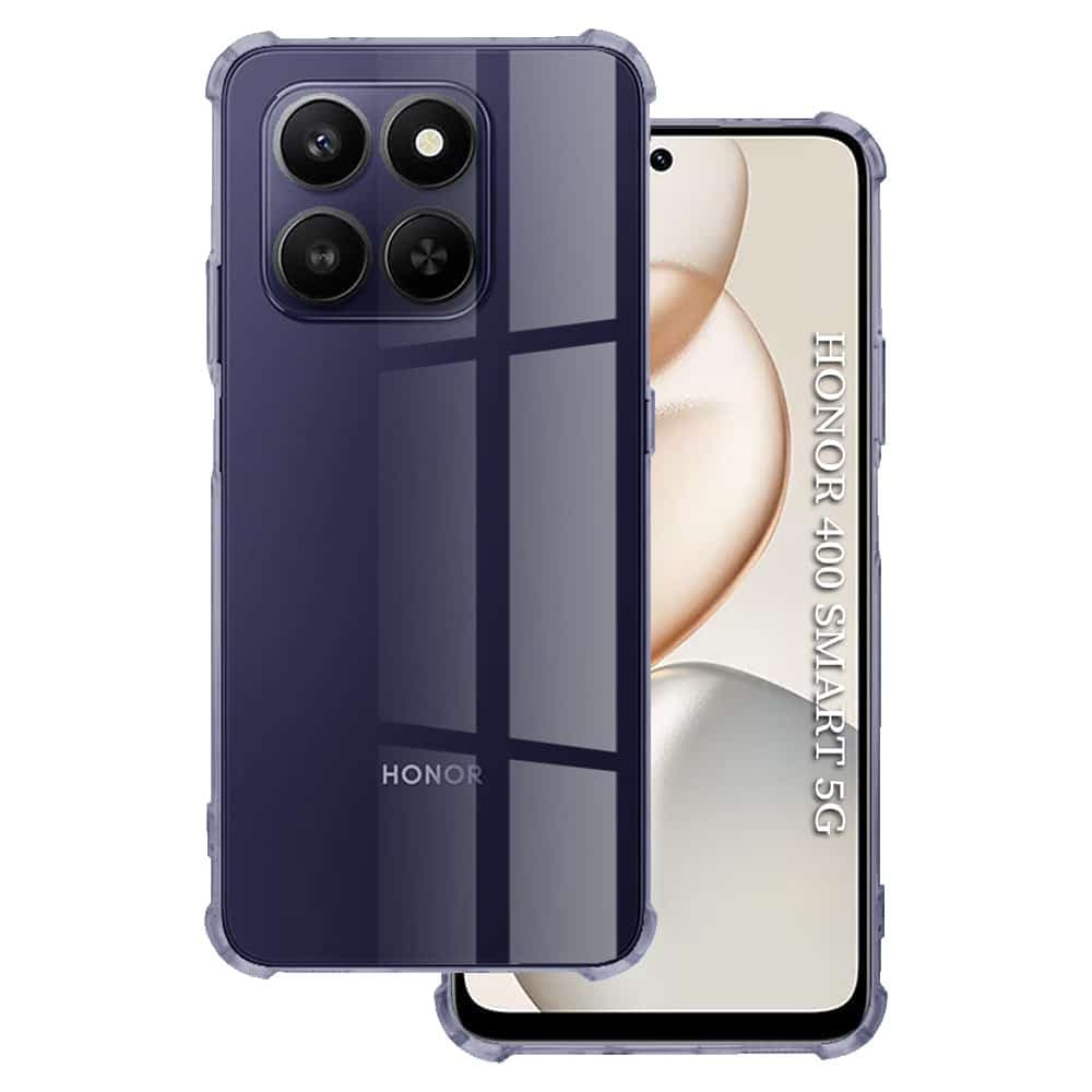 Techsuit Shockproof Clear Silicone - θήκη για Honor 400 Smart - Μαύρο
