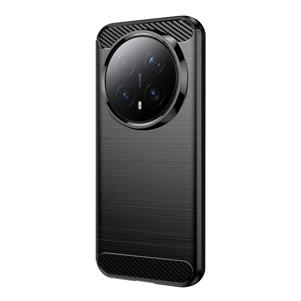 Techsuit Carbon Silicone - θήκη για Honor Magic8 Pro - Μαύρο 2