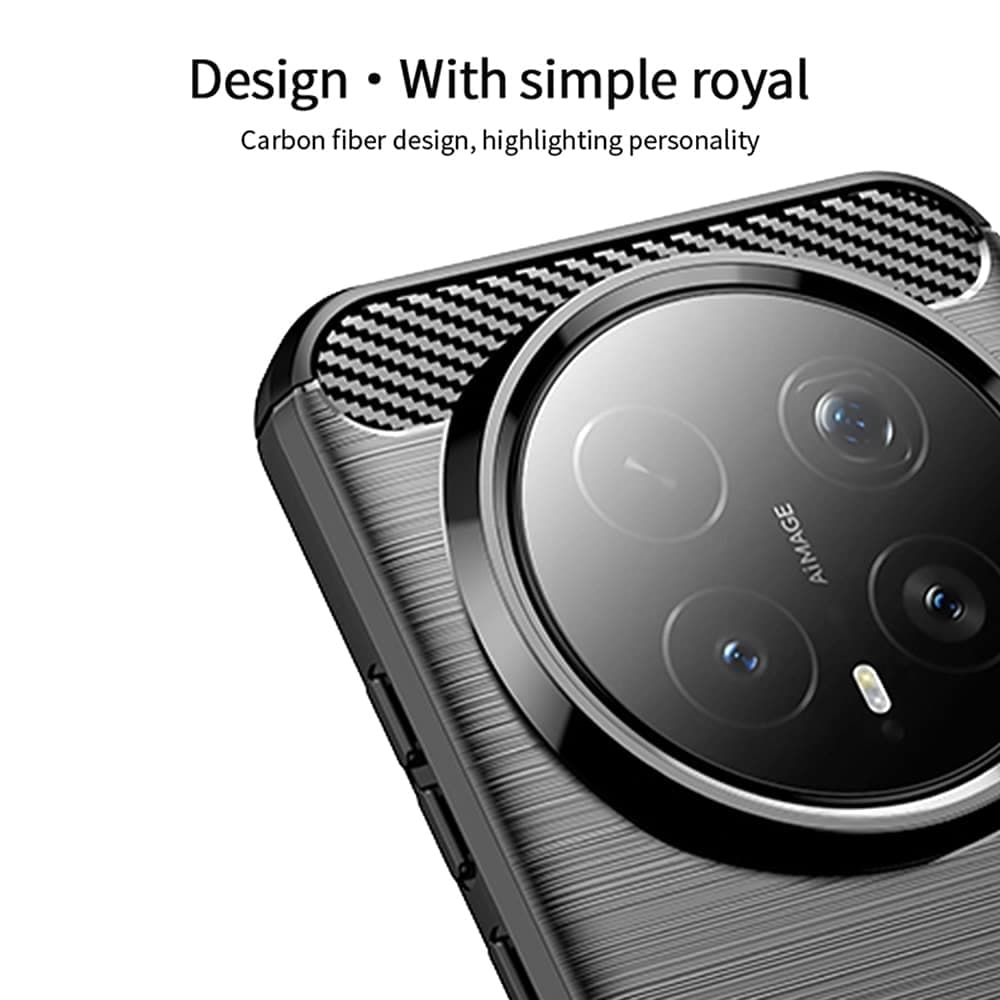 Techsuit Carbon Silicone - θήκη για Honor Magic8 Pro - Μαύρο 6