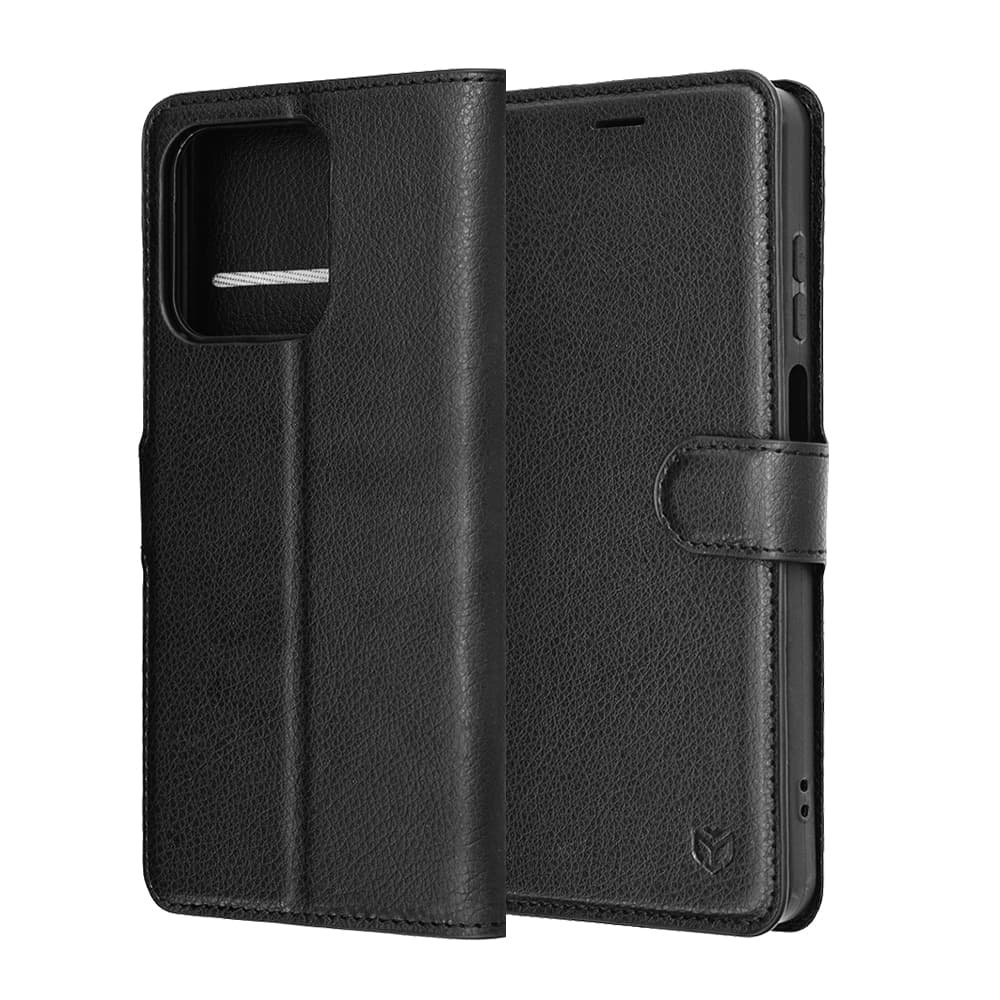 Techsuit Leather Folio - θήκη για Honor X5c Plus - Μαύρο 6