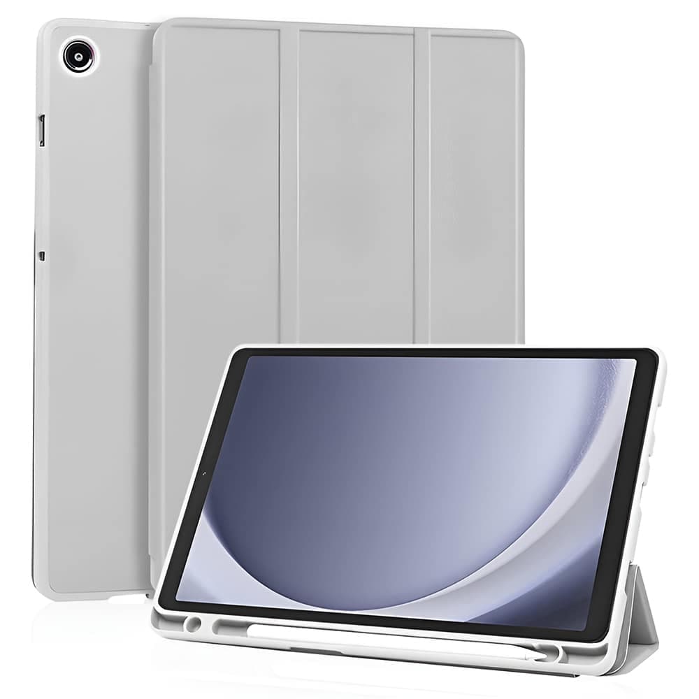 Techsuit - Flex Trifold (with Pencil Holder) - Samsung Galaxy Tab A11 / A9 - Gray
