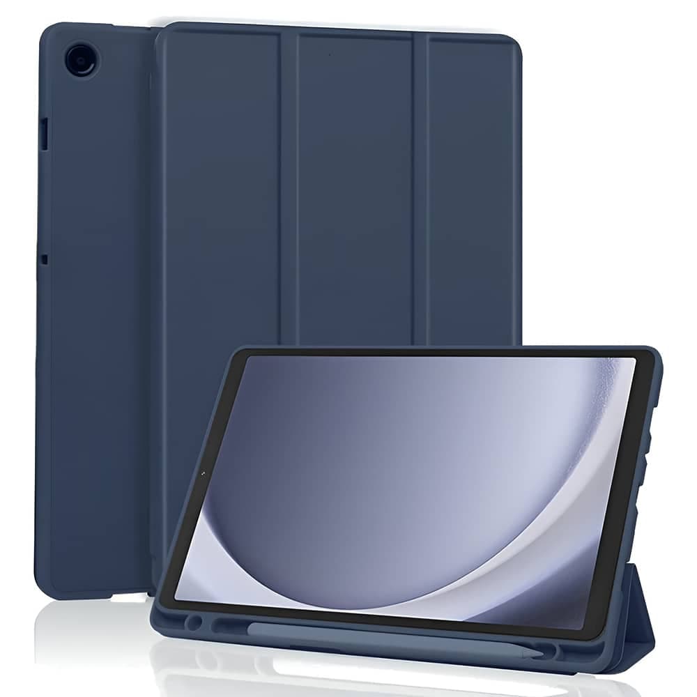 Techsuit - Flex Trifold (with Pencil Holder) - Samsung Galaxy Tab A11 / A9 - Dark Blue