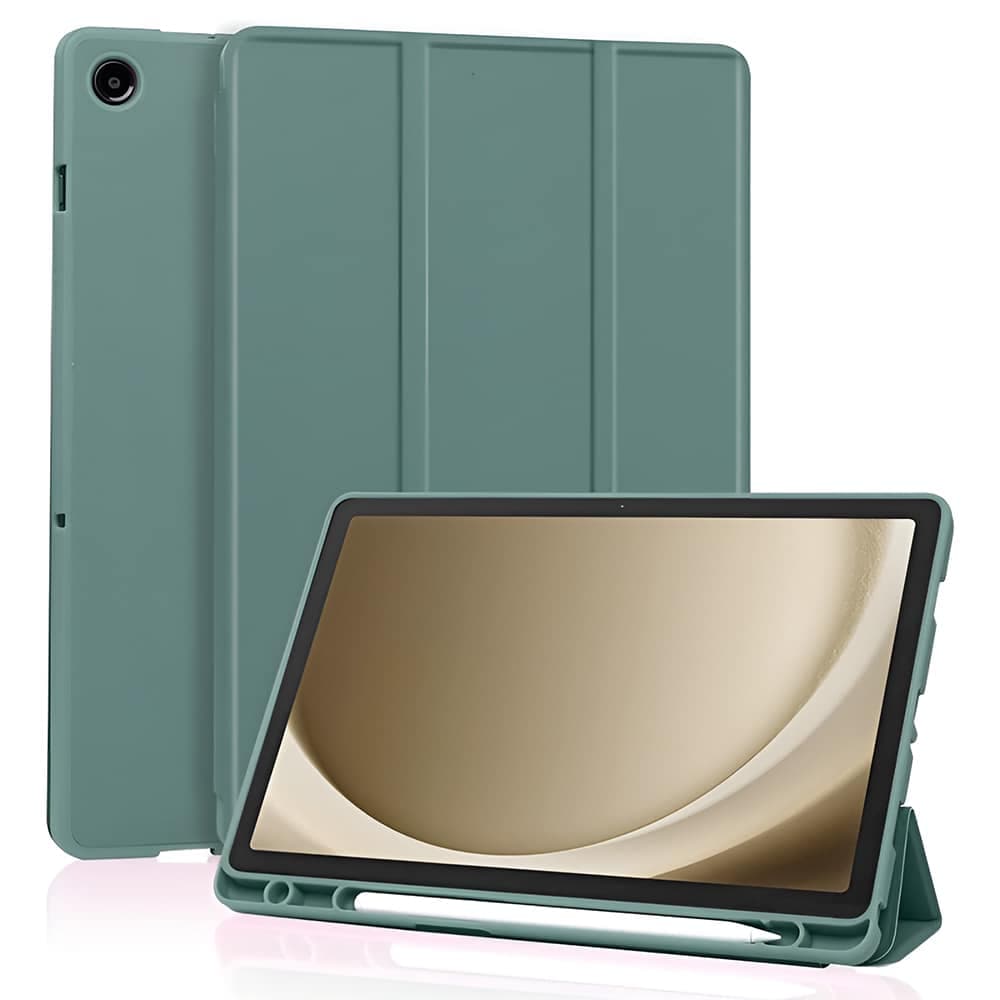 Techsuit - Flex Trifold (with Pencil Holder) - Samsung Galaxy Tab A11 Plus / A9 Plus - Green