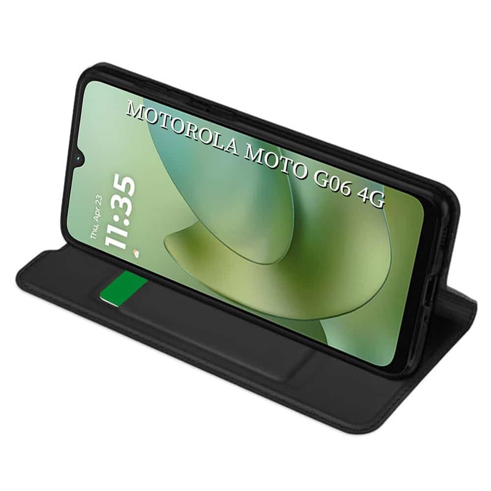 Techsuit Magskin Book - θήκη για Motorola Moto G06 - Μαύρο 2