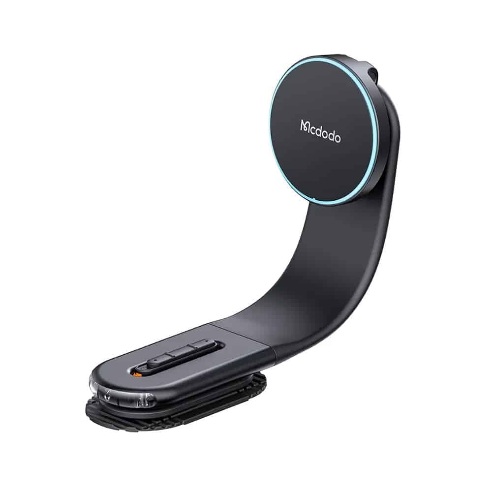 Mcdodo - Car Holder With Wireless Charging (ch-6290) - For Dashboard, 15w, Bendable Design - Black 2