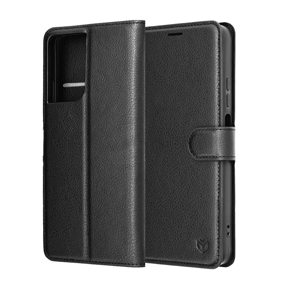 Techsuit Leather Folio - θήκη για Motorola Moto G06 - Μαύρο 6