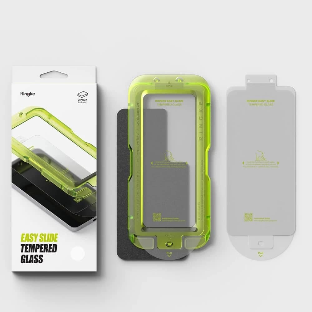 Ringke - Easy Slide Tempered Glass (2 Pack) - Samsung Galaxy S25 Fe - Clear 7