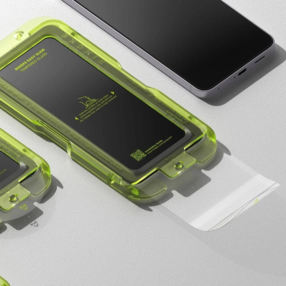 Ringke - Easy Slide Tempered Glass (2 Pack) - Samsung Galaxy S25 Fe - Clear 4