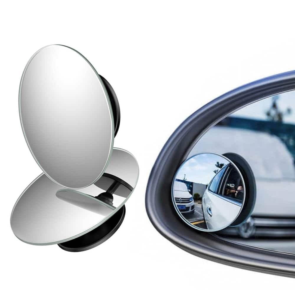 Baseus Full-view Blind-spot Mirror 2x additional car side mirror convex blind spot Μαύρο (ACMDJ-01)