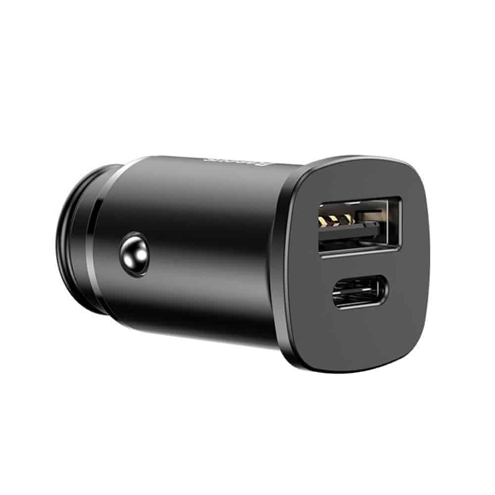 Baseus Square Car Charger PPS QC4.0 / PD3.0 5A 30W (Black) 3