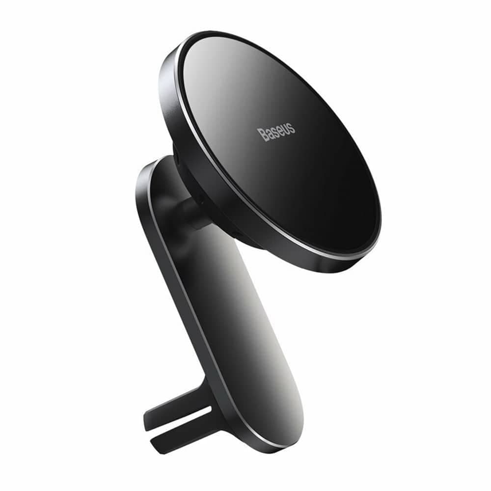 Baseus Big Energy car mount with wireless charger 15W for iPhone 12 (Black)