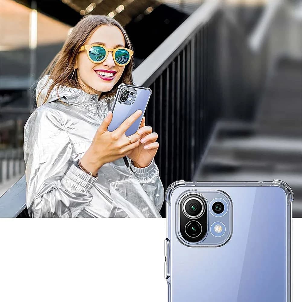 Techsuit Shockproof Clear Silicone - θήκη για Xiaomi Mi 11 Lite - Διάφανο 2