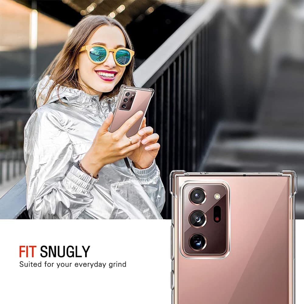 Techsuit Shockproof Clear Silicone - θήκη για Samsung Galaxy Note20 Ultra - Διάφανο 6