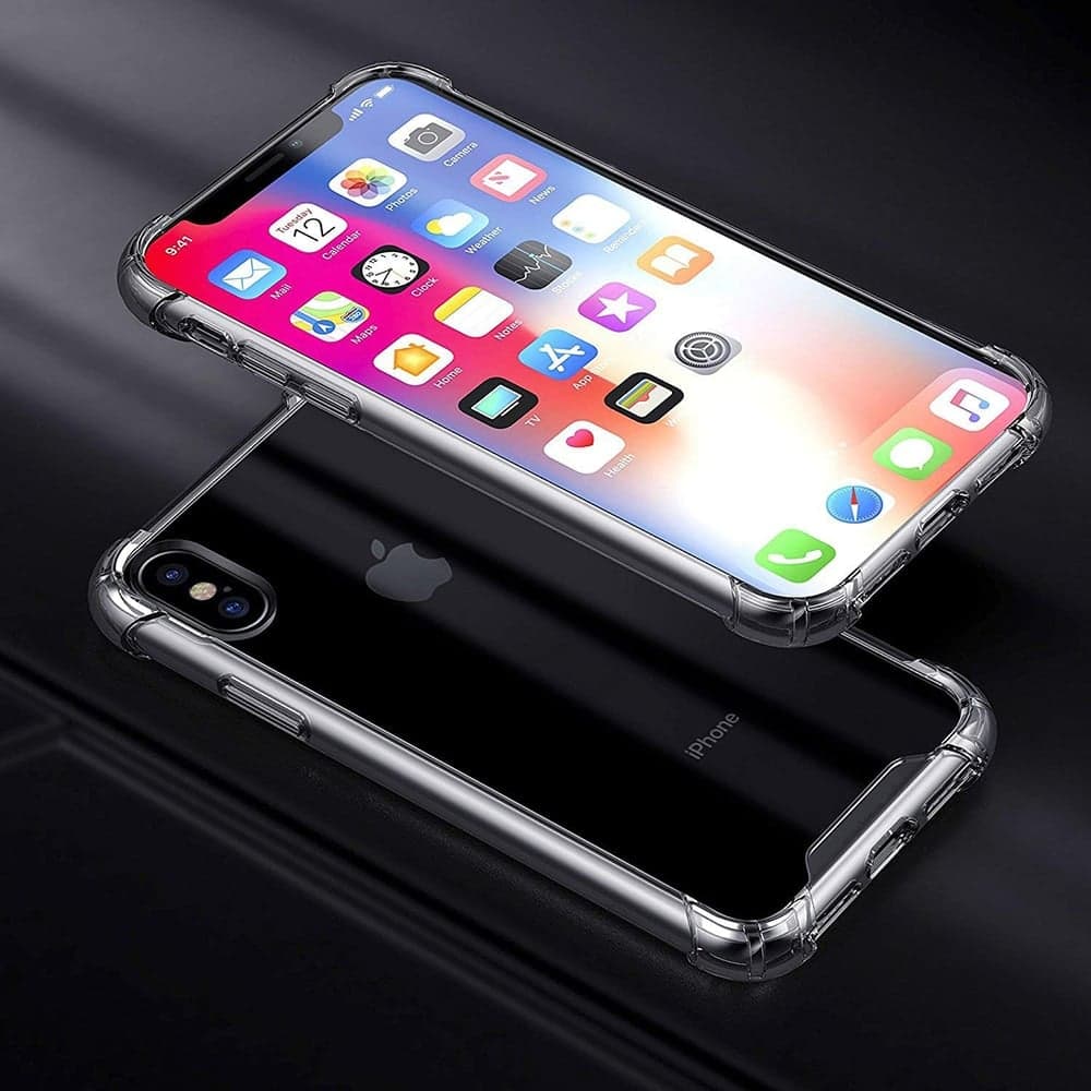 Techsuit Shockproof Clear Silicone - θήκη για Apple iPhone XS Max - Διάφανο 3