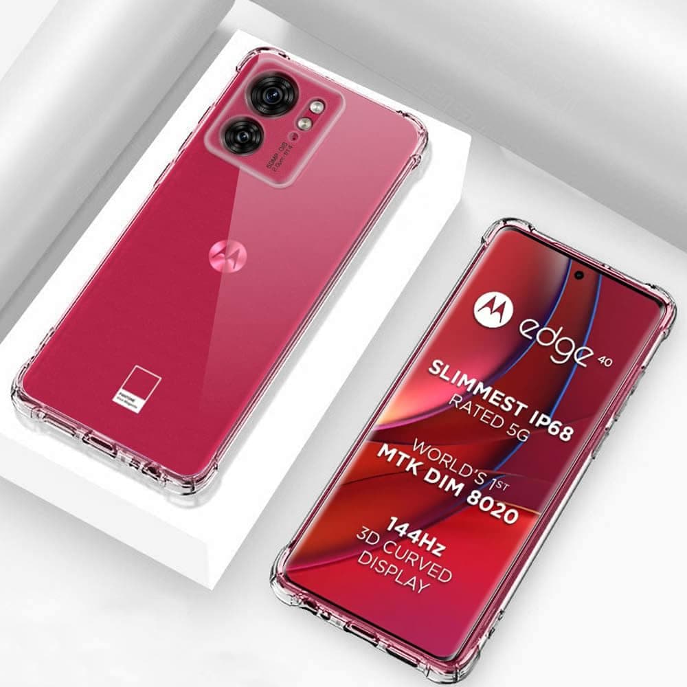 Techsuit Shockproof Clear Silicone - Motorola Edge 40 / (2023) - Διάφανο 3