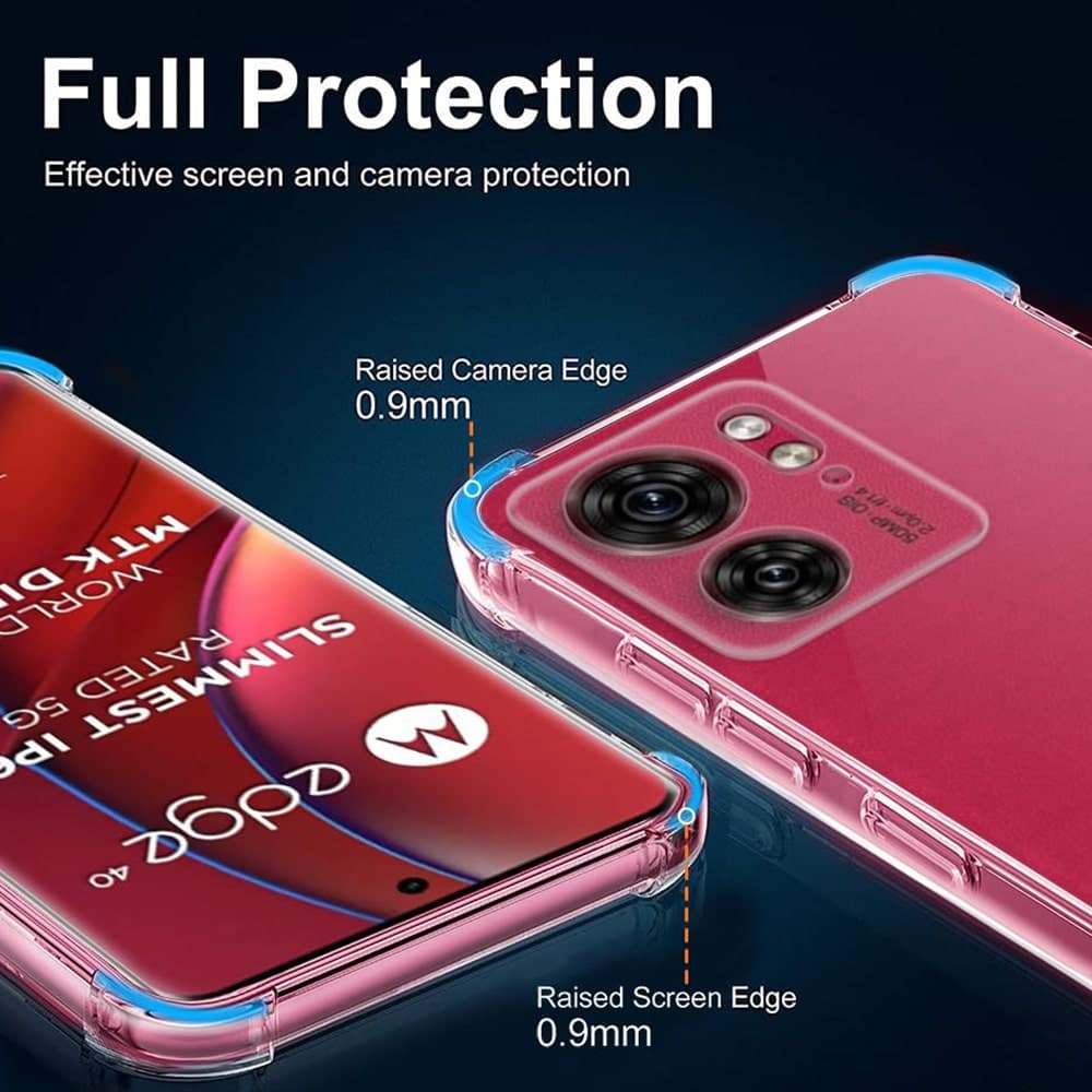 Techsuit Shockproof Clear Silicone - Motorola Edge 40 / (2023) - Διάφανο 5