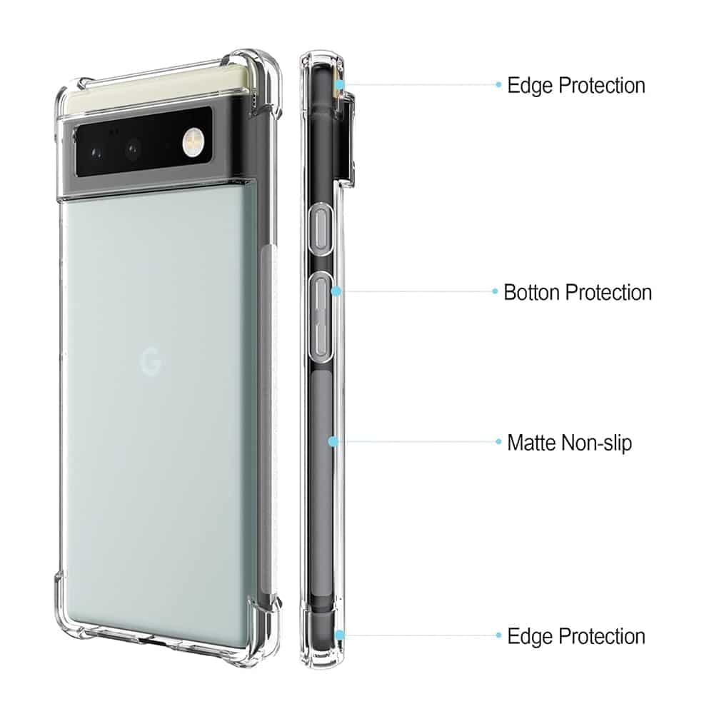 Techsuit Shockproof Clear Silicone - θήκη για Google Pixel 6 Pro - Διάφανο 5