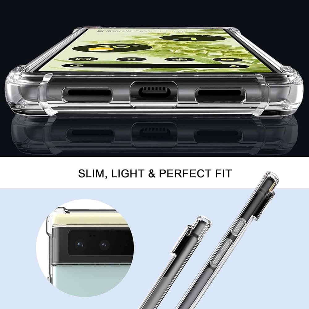Techsuit Shockproof Clear Silicone - θήκη για Google Pixel 6 Pro - Διάφανο 2
