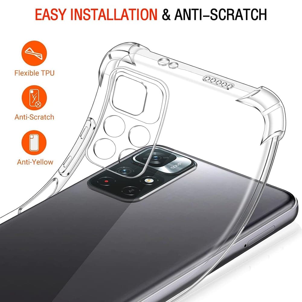 Techsuit Shockproof Clear Silicone - θήκη για Xiaomi Redmi Note 11 - Διάφανο 3