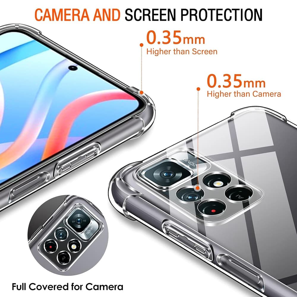Techsuit Shockproof Clear Silicone - θήκη για Xiaomi Redmi Note 11 - Διάφανο 4