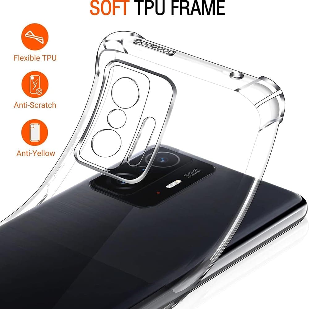 Techsuit Shockproof Clear Silicone - θήκη για Xiaomi 11T - Διάφανο 3