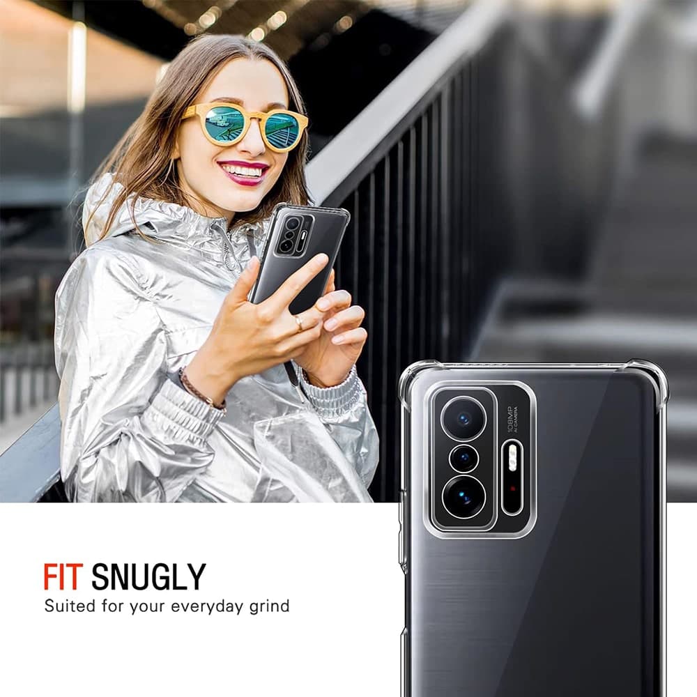 Techsuit Shockproof Clear Silicone - θήκη για Xiaomi 11T - Διάφανο 6