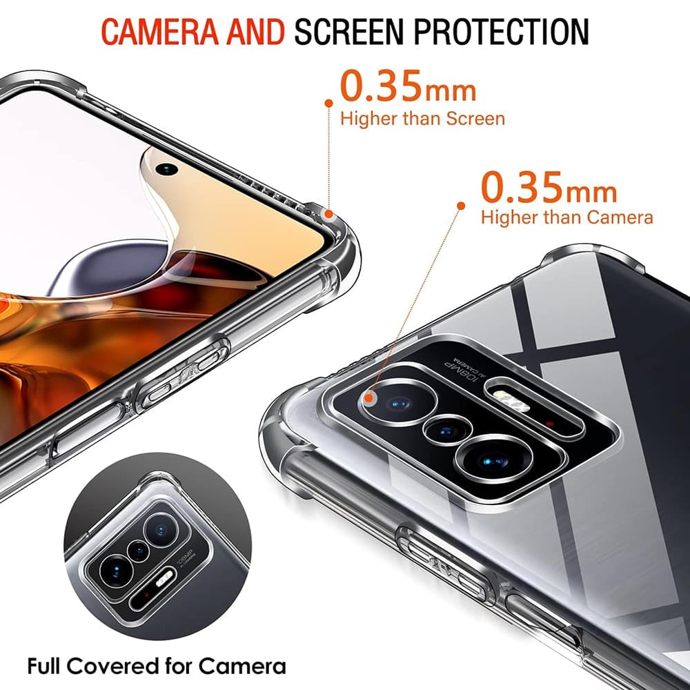 Techsuit Shockproof Clear Silicone - θήκη για Xiaomi 11T - Διάφανο 5
