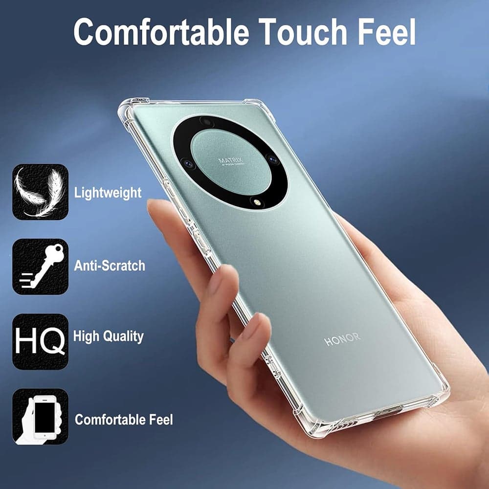 Techsuit Shockproof Clear Silicone - θήκη για Honor Magic5 Lite - Διάφανο 3
