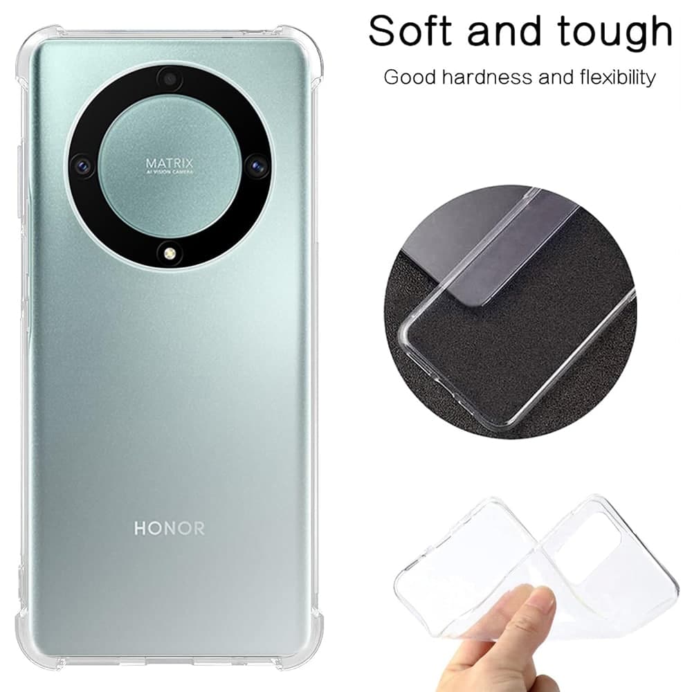 Techsuit Shockproof Clear Silicone - θήκη για Honor Magic5 Lite - Διάφανο 6