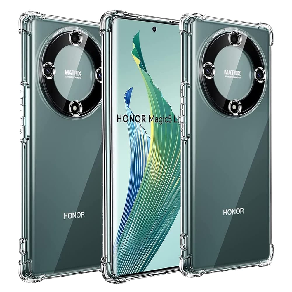 Techsuit Shockproof Clear Silicone - θήκη για Honor Magic5 Lite - Διάφανο 2