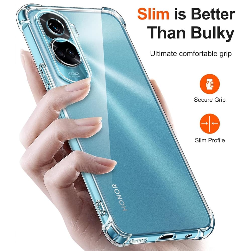 Techsuit Shockproof Clear Silicone - Honor 90 Lite - Διάφανο 2