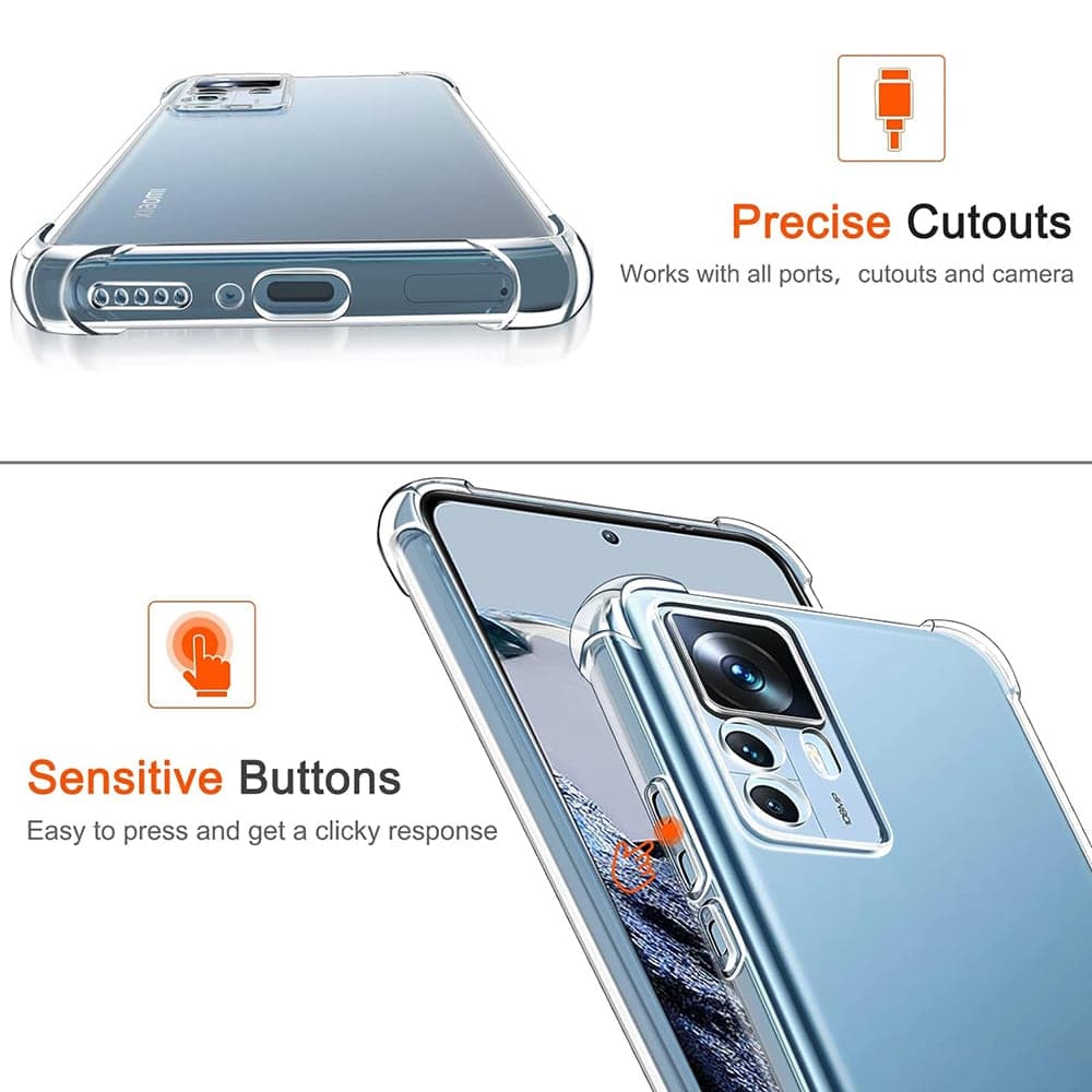 Techsuit Shockproof Clear Silicone - θήκη για Xiaomi 12T - Διάφανο 4
