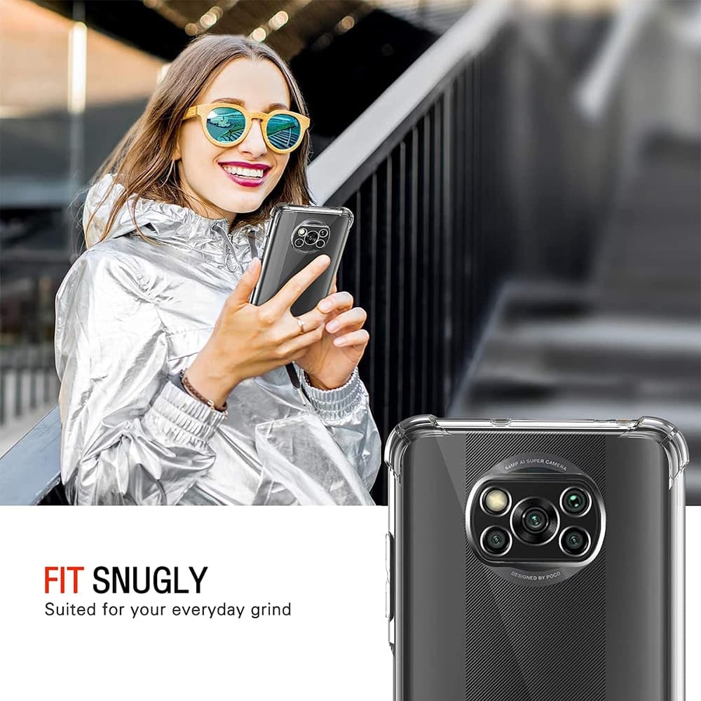 Techsuit Shockproof Clear Silicone - θήκη για Xiaomi Poco X3 - Διάφανο 5